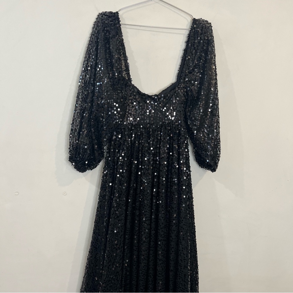 Selkie black sequin princess maxi dress size XS NEW! New with tags! - Picture 11 of 12
